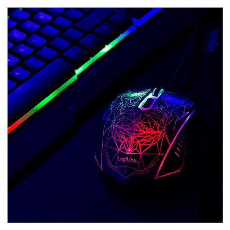 Logilink | Metal | Gaming-Set, keyboard, mouse and mouspad | ID0185 | Keyboard, Mouse and Pad Set | Wired | Mouse included | DE - 8
